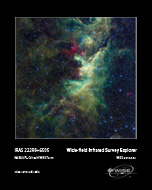 The multicolored cloud is a hidden star forming nebula in the Milky Way Galaxy within the constellation Cepheus.