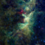 The multicolored cloud is a hidden star forming nebula in the Milky Way Galaxy within the constellation Cepheus.