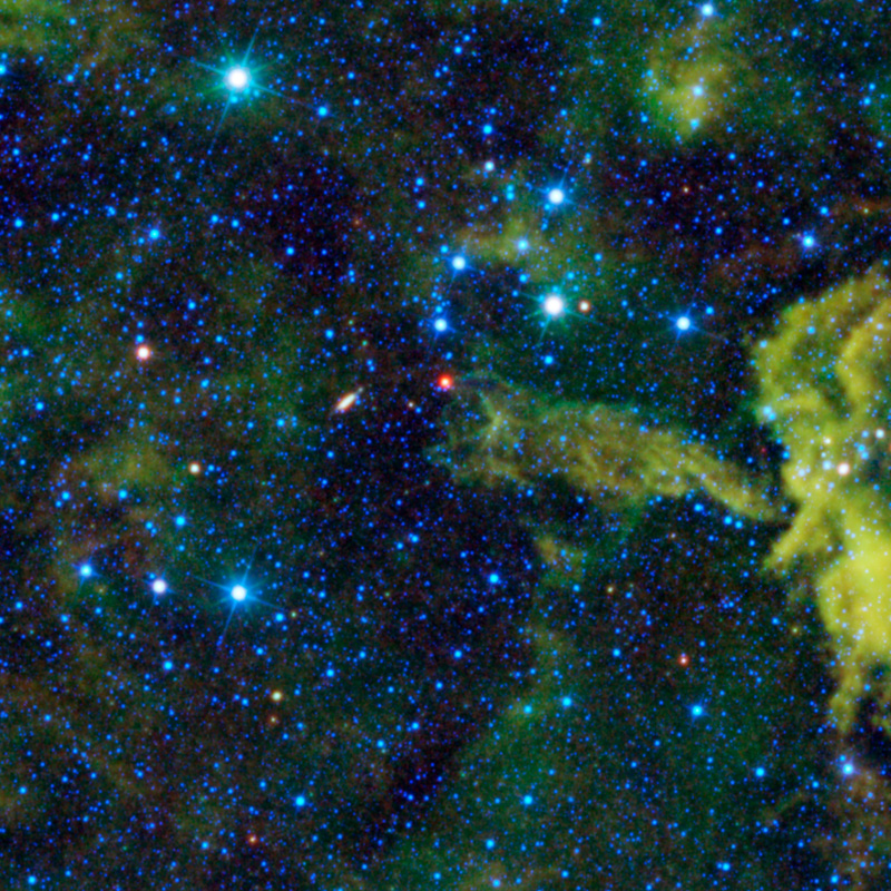 Gum 22 and CG4 are both part of an extensive star-forming complex known at the Gum Nebula Region, as shown.