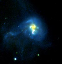 An ultraviolet, visible, and near-infrared composite image from the Hubble Space Telescope