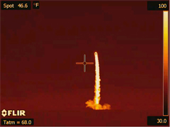 WISE launch captured in infrared
