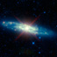 The different colored sprirals are all of the Sculptor Galaxy shown in different hues.