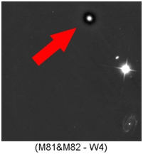 An image showing that latents look like black halo rings around bright spots.